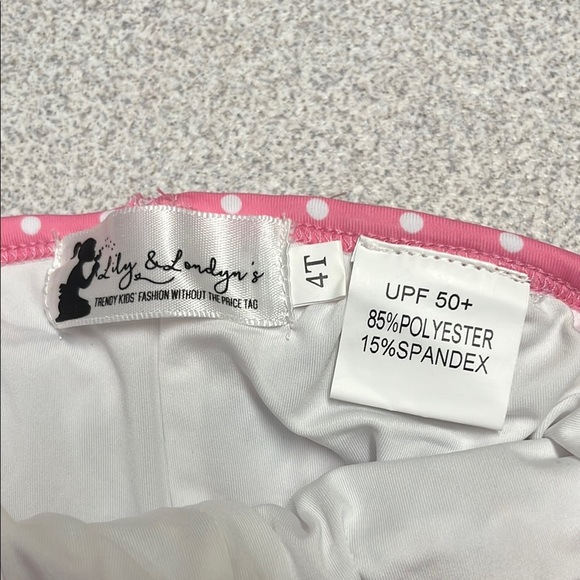 Floral Pink Kids swimsuit - Picture 3 of 9